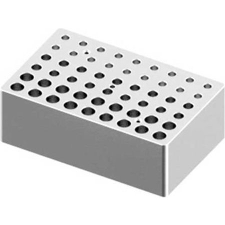 SCILOGEX SCILOGEX 18900224 Heating Block, Used For 0.2ml, 0.5ml and 1.5/2ml Tubes, 18 Holes Each Size 18900224